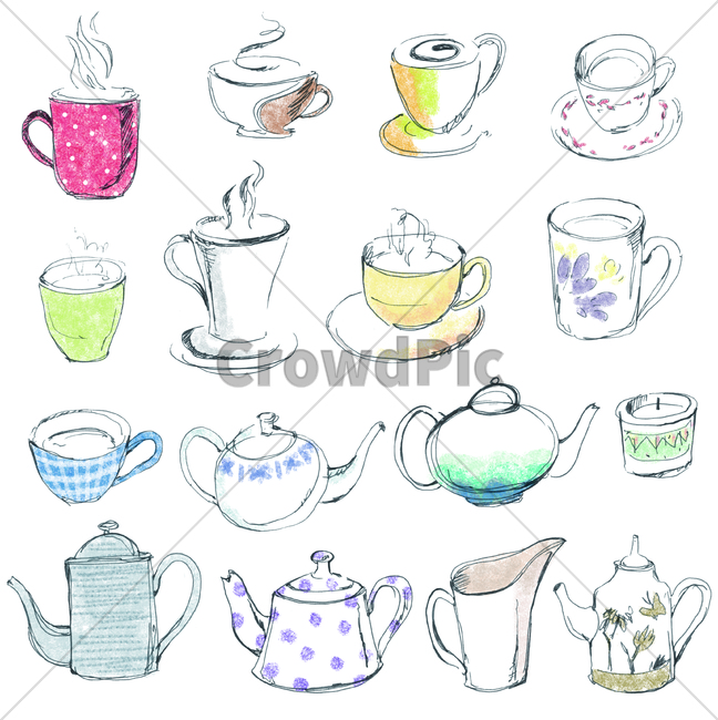 손그림,handdrawing,팬그림,팬라인,pen,penline,penpicture,pendrawing,컵,cup,tumbler,glass,유리컵,머그잔,mug잔,teacup,coffeecup,pottery,도기류