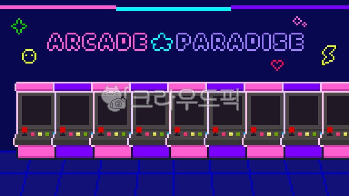 Arcade,background,arcade,pixel art,8-bit,neon,retro,game,space,interior,lighting,atmosphere,machine,illustration,wallpaper