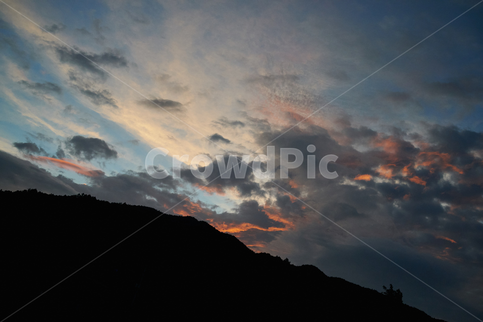하늘,일몰,노을,어둠,산,dawn,sky,cloud,자연,풍경,nature,landscape,outdoors,옥외