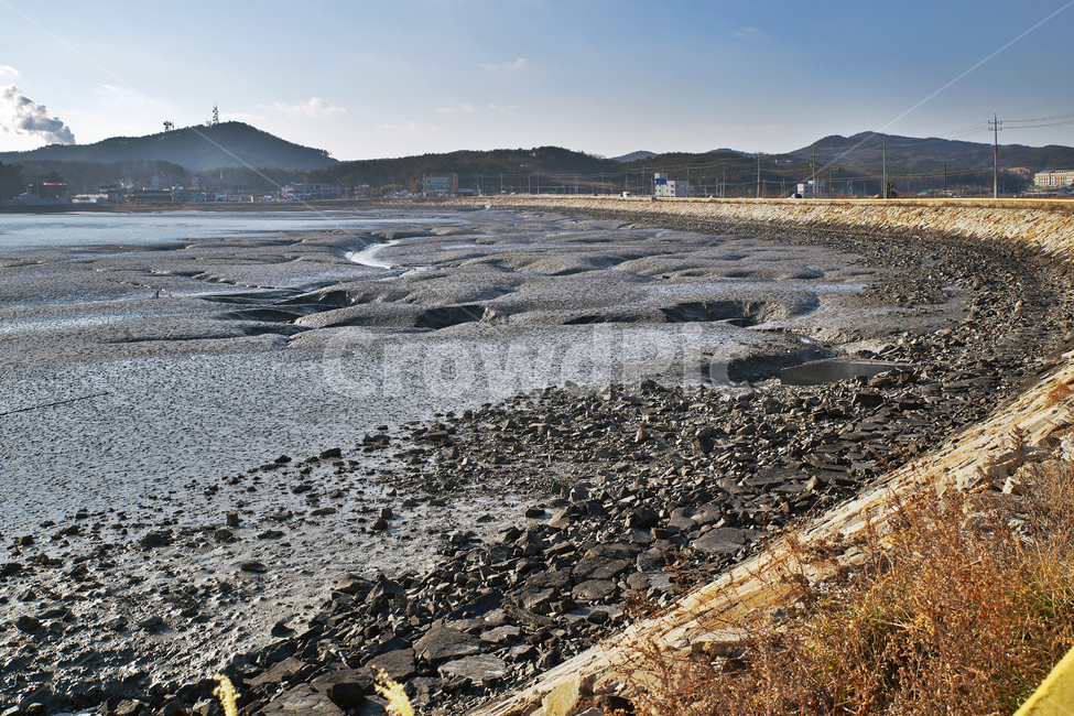 영흥도,섬,갯벌,서해,바다,자연,방파제,뻘