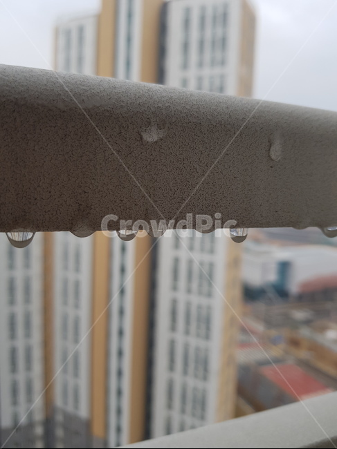 비,물,물방울,빗방울,이슬,아침이슬,배란다,비온후,난간