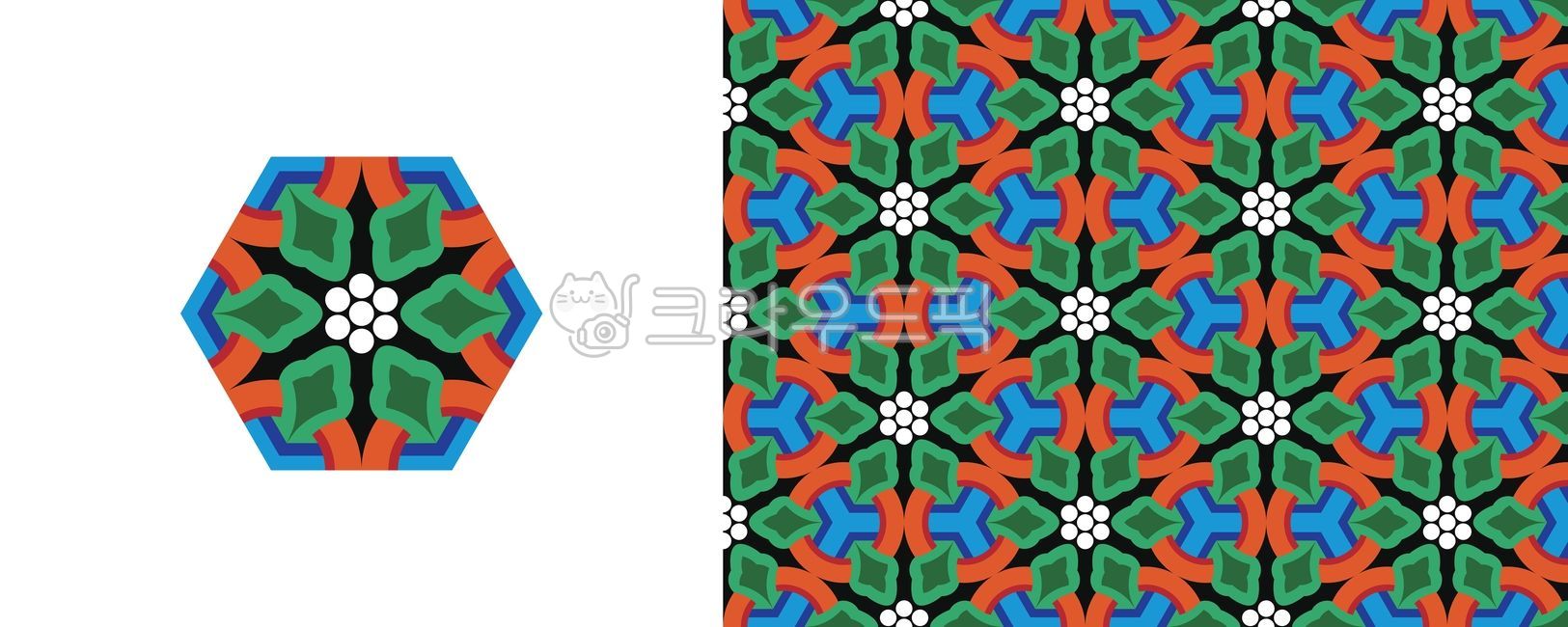 Korean traditional pattern,oriental pattern,Dancheong pattern,continuous pattern,Korean traditional dancheong,Korean pattern,hexagon pattern,traditional art,temple decoration,temple art,Korean traditional patterns,Dancheong