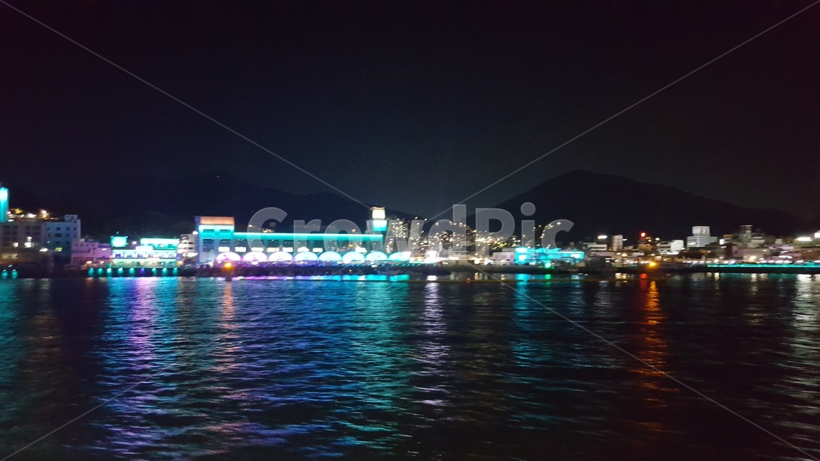 여수,밤바다,야경,바다,다리,불빛