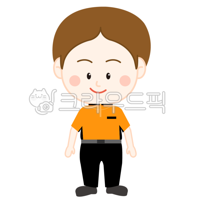 소방관,구급대원,사람,전신캐릭터,소방대원,직원,캐릭터,남자캐릭터,소방관캐릭터,하복,반팔