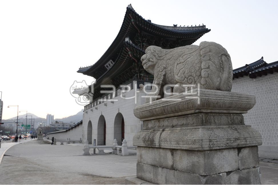 광화문,해태상,문화재,광장,석상