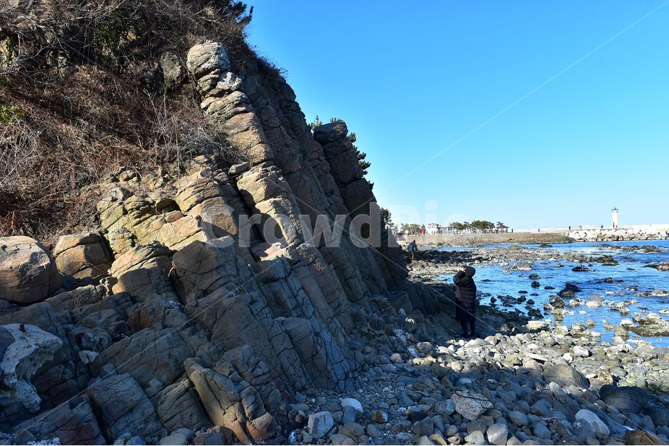 주상절리,경주,양남,풍경,바다,자연,국가지질공원,지질공원,비경,전망,조망,파란,하늘,해변,해안,korea,nature,landscape,힐링,장관,절경,여행,사진,겨울,자연풍경,2018년,2월,설연휴,가볼만한곳,traveling,crowd,한국,자연경관,감성,해파랑길,동해,아름다운,명소,읍천항,부채꼴주상절리,전망타워,주상절리전망대,자연,풍경,nature,landscape,한국자연풍경,한국자연경관,korea nature landscape,rubble,파편,person,사람,human,인간