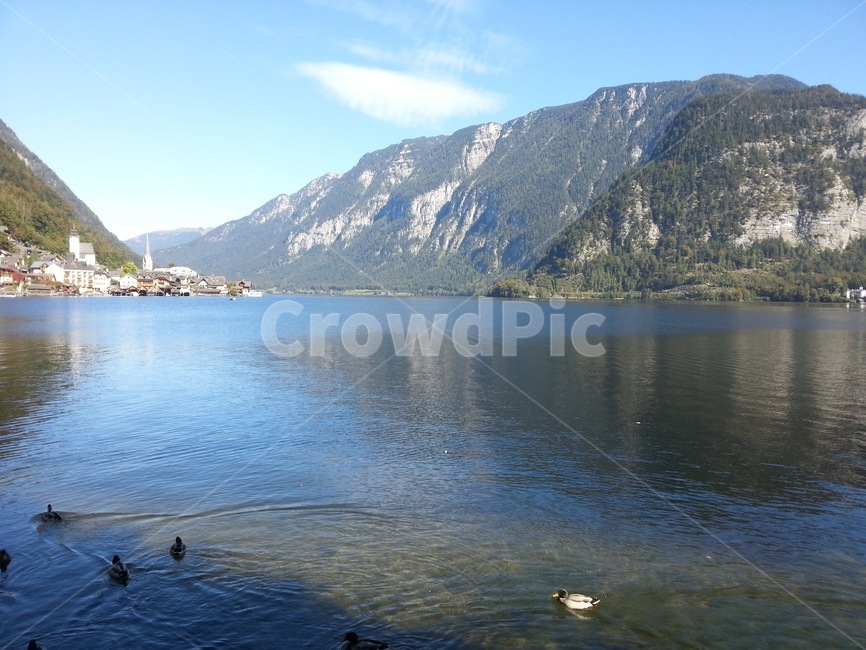 오스트리아,할슈타트,하늘,호수,시골,republicofaustria,hallstatt,österreich,해외,외국,관광지
