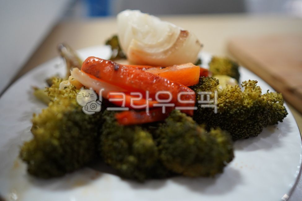 야채볶음,브로컬리,파프리카,야채,요리,야채요리,음식,broccoli,food,플레이트,vegetable