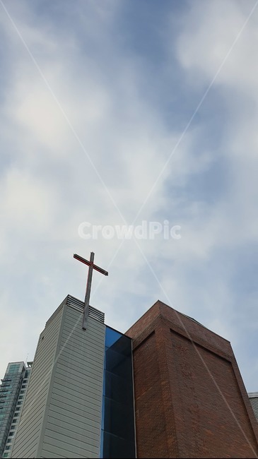 십자가,구름,교회,하늘,푸르름,빌딩,sky,cross