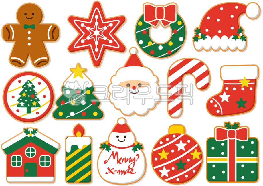 크리스마스,쿠키맨,눈모양,리스,산타모자,트리,산타,지팡이캔디,양말,집,촛불,눈사람,스노우맨,트리볼,선물,일러스트,디자인,소스,아이콘,겨울,시즌,장식,이벤트,꾸밈,파티,연말,christmas,party,food,음식,sweets,과자