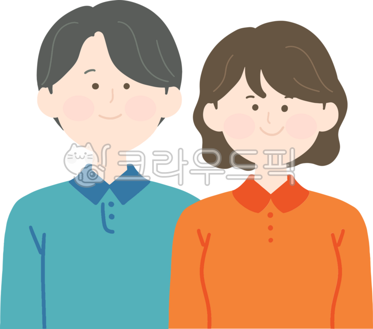 어버이날,부모님,엄마아빠,부부,중년커플,가족,효도,감사,환갑,칠순,생신,기념일,다정한,미소,인자한,캐릭터,상반신