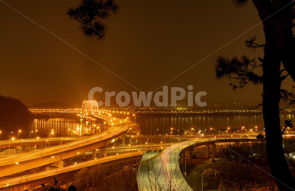 방화대교,방화대교야경,한강야경,한강,서울,야경,밤,풍경,nightscape,night,landscape,road,도로,freeway,고속 도로,overpass,고가 도로