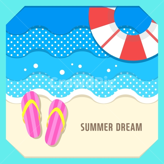 쪼리,튜브,해변,여름,수영,일러스트,배경,백그라운드,팝업,여름,계절,summer,season,그래픽,일러스트레이션,graphic,illustration,art,미술