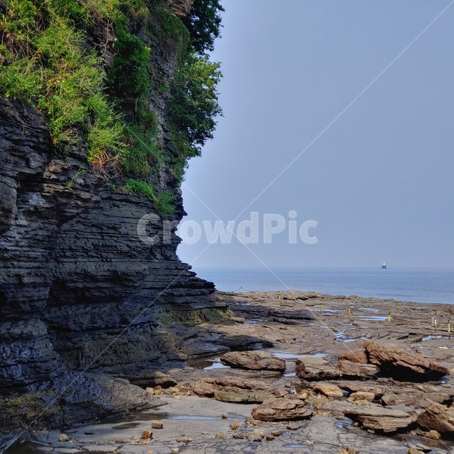 전라도,채석강,자연,암석,암반,자연,풍경,nature,landscape,promontory,곶,outdoors,옥외,cliff,낭떠러지