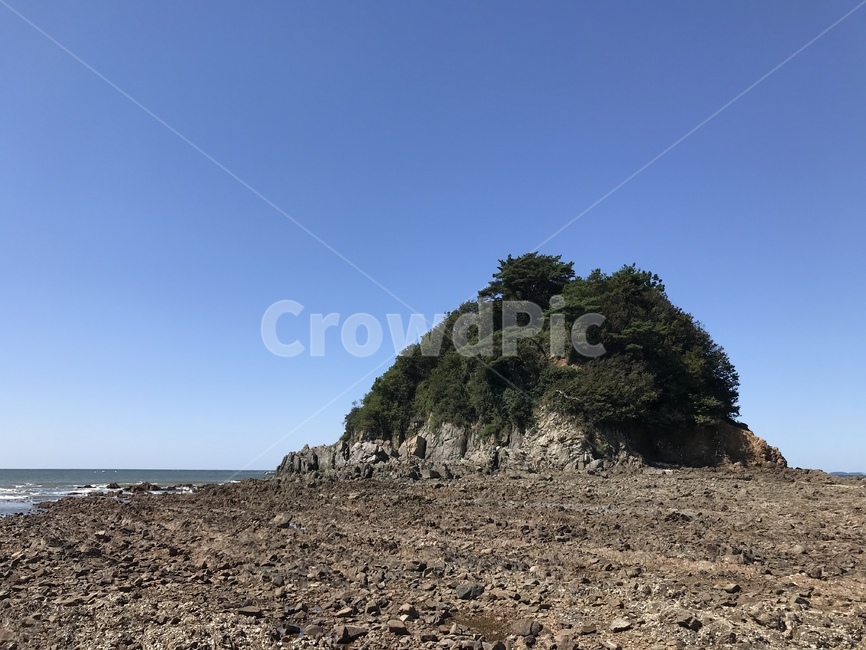 태안,꽂지해수욕장,썰물,서해안,작은섬,자연,풍경,nature,landscape,한국자연풍경,한국자연경관,korea nature landscape,해변,바다,beach,sea,ground,바닥,gravel,자갈,dirt road,흙길,road,도로,outdoors,옥외,land,땅