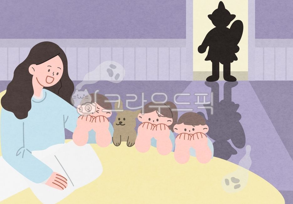 bed,Fairytale,boys,mom,summer,ghost,children,goblin,scary,tradition,female,pet,fear,reading a book,Sweet Special,hurler,girl,horror story,room,puppy,Ghost,scared