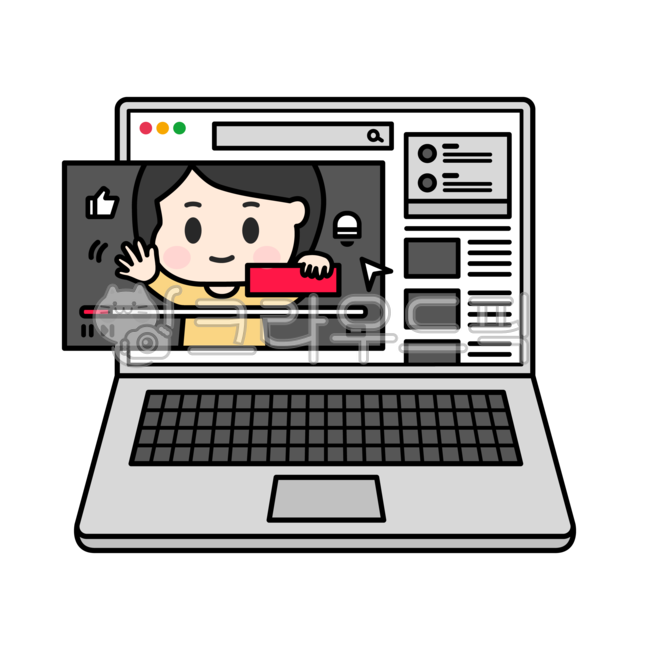 유튜브,개인,방송,유튜버,스트리밍,구독,좋아요,알람,알림,설정,컴퓨터,영상,재생,노트북,youtube,personal,broadcast,youtuber,streaming,subscription,like,alarm,notification,settings,computer,video,playback,laptop,버튼,아이콘,icon,button