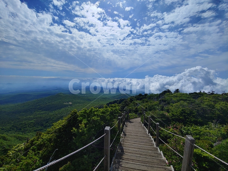 산,하늘,들판,숲,길,mountain,sky,clouds,green,초록,등산,한라산,구름