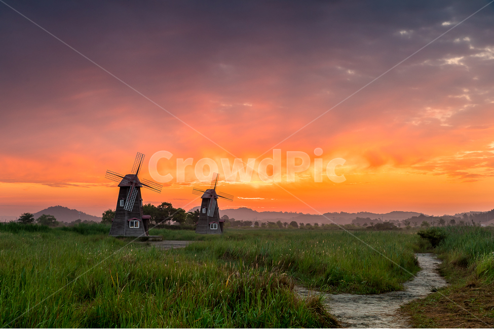 자연,풍경,일출,풍차,인천,하늘,구름,소래습지,소래습지생태공원,태양,해,nature,landscape,sunrise,sky,clouds,자연,풍경,nature,landscape,machine,기계,engine,엔진,motor,모터