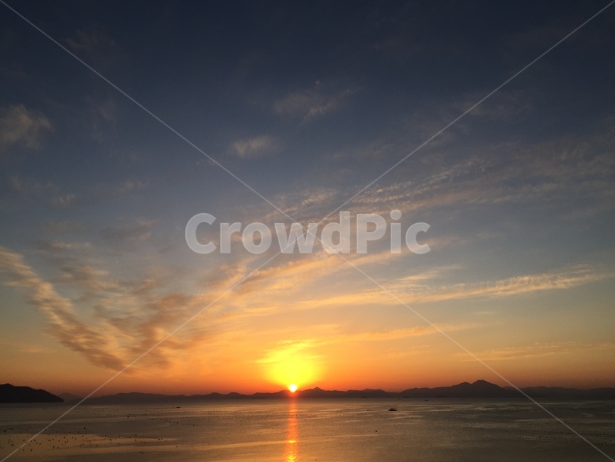 하늘,바다,노을,aneveninggiow,sky