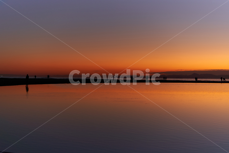 nature,자연,sunset,일몰,바다,부산,다대포,해수욕장,붉은하늘