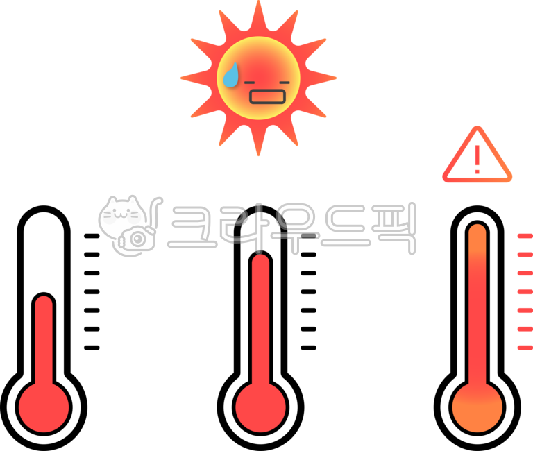 지구, 폭염, 여름, 폭염더위, 중복, 사진,이미지,일러스트,캘리그라피 - NowAndHere작가