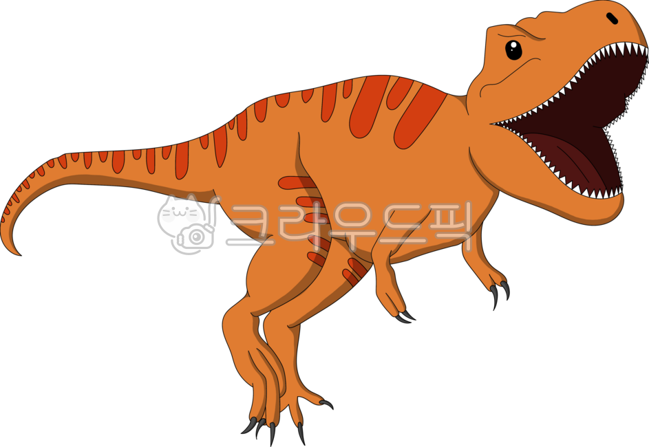공룡,다이노소어,동물,tyrannosaurus,티라노사우루스,티렉스,주황색,오렌지,빨강,레드,패턴,두발,이빨,일러스트,클립아트,디자인,그래픽,귀여운,멸종,중생대,고생대,쥬라기,원시,파충류,다이노,백악기,캐릭터