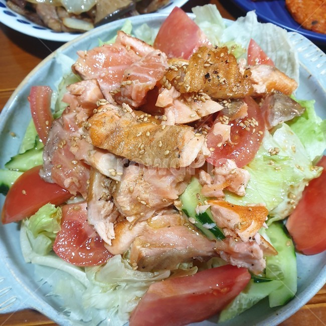 샐러드,토마토,양상추,음식,푸드,food