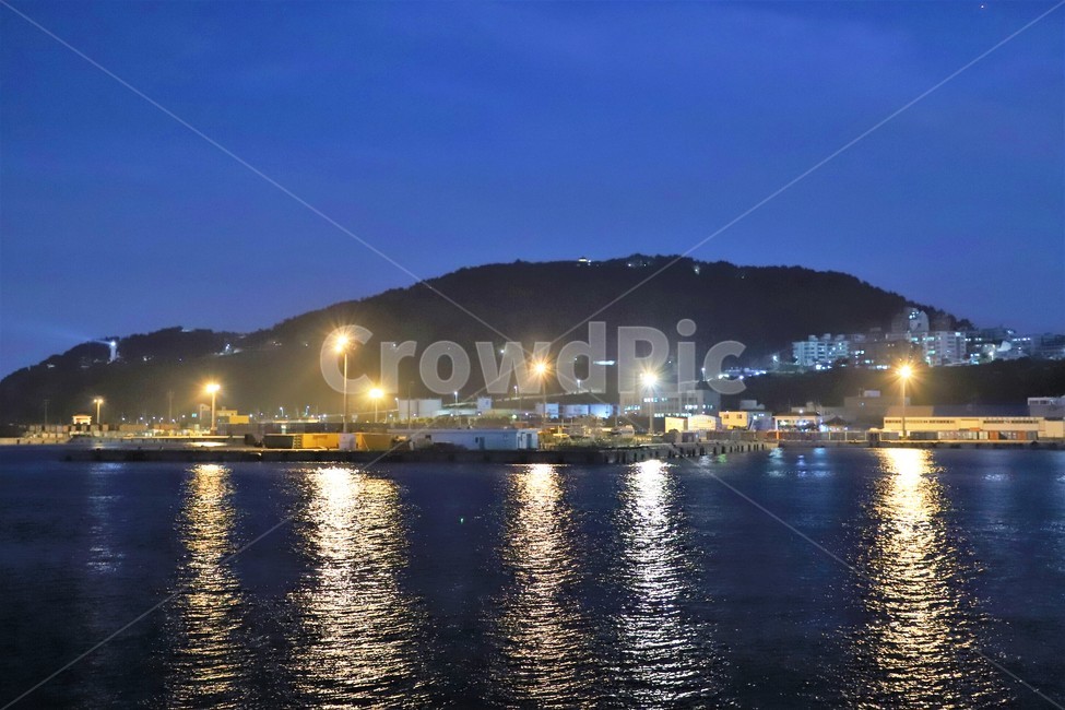 제주항,야경,사라봉,항구,석양,야경,밤,풍경,nightscape,night,landscape,water,물,outdoors,옥외,nature,자연