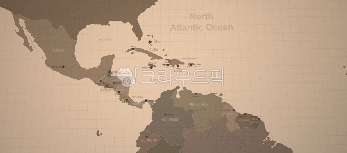 카리브해,캐리비안,caribbean,중앙아메리카,중미,멕시코만,멕시코,쿠바,도미니카,푸에르토리코,자메이카,버뮤다