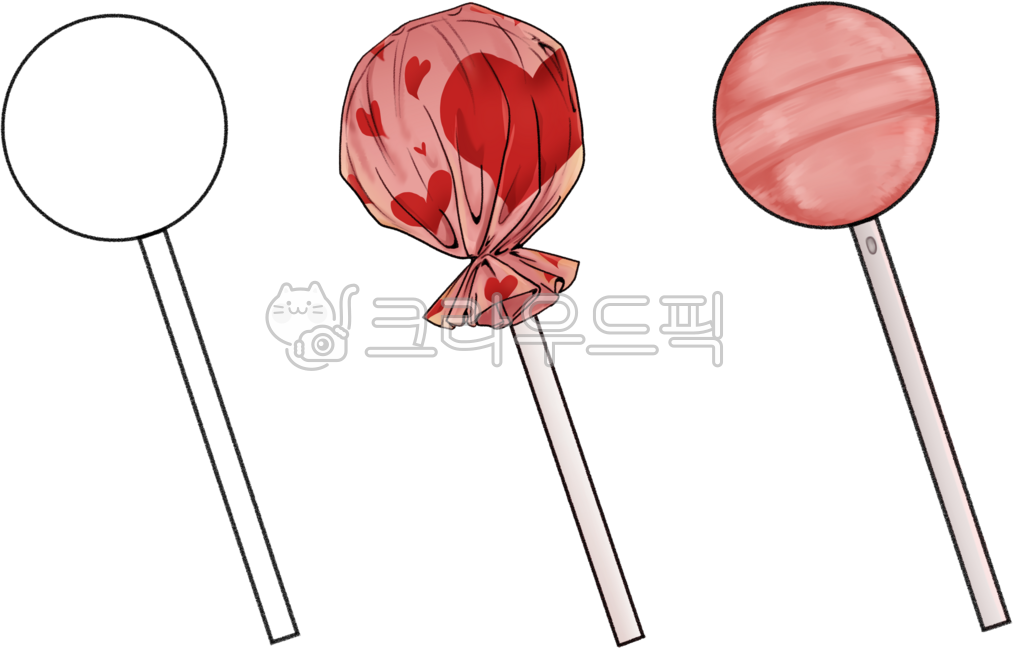 사탕,막대사탕,사탕껍질,딸기맛,딸기사탕,화이트데이