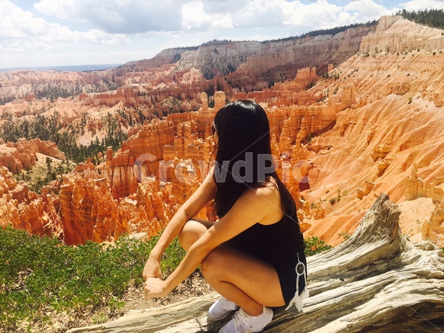 자연,mountain,산,의류,캐년,미국서부,미국,대자연,여자,검정옷,자연,풍경,nature,landscape,여성,여자,woman,female,lady,여행,휴가,traveling,vacation,trip,outdoors,옥외