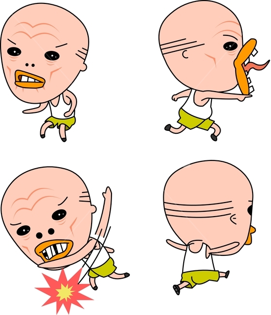 캐릭터,엽기캐릭터,코믹캐릭터,엽기,코믹,개그,만화,웃긴,sd캐릭터,2등신,이모티콘,아바타,개성,못난이,동작,행동,감정,느낌,표정,표현,기분,과장,성격,상황,시추에이션,인물,사람,큰머리,일러스트,벡터,할아범,할아버지,해골,주름,대머리,늙음,노인,세월,괴팍함,마름,남,남자,짜증,성질,내놔,구걸,화남,분노,신경질,삿대질,손가락질,대노,소리침,소리지름,싸대기,뺨,귀싸대기,때림,폭력,혼냄,달림,달리기,뒷모습,뜀,뛰어감,사람,인물,인간,human,person,얼굴표정,facial expression,face,그래픽,일러스트레이션,graphic,illustration