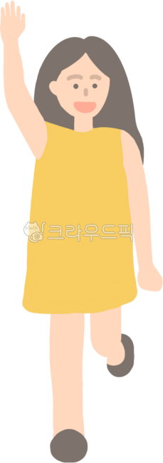 소녀,길,걷기,횡단보도,손들고걷기,교통안전,인사,하이파이브,여자,사람,여자아이,손들기,안녕,어린이보호구역,어린이,등교,하교,등원,하원,보행자,스쿨존,초록불