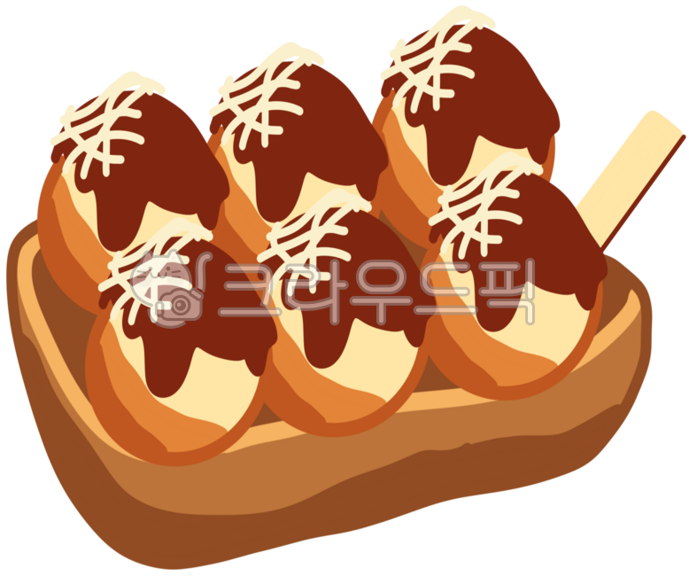 타코야키,일본길거리음식,겨울간식,겨울음식,일본음식,패스트푸드,타코야끼,타코야끼일러스트