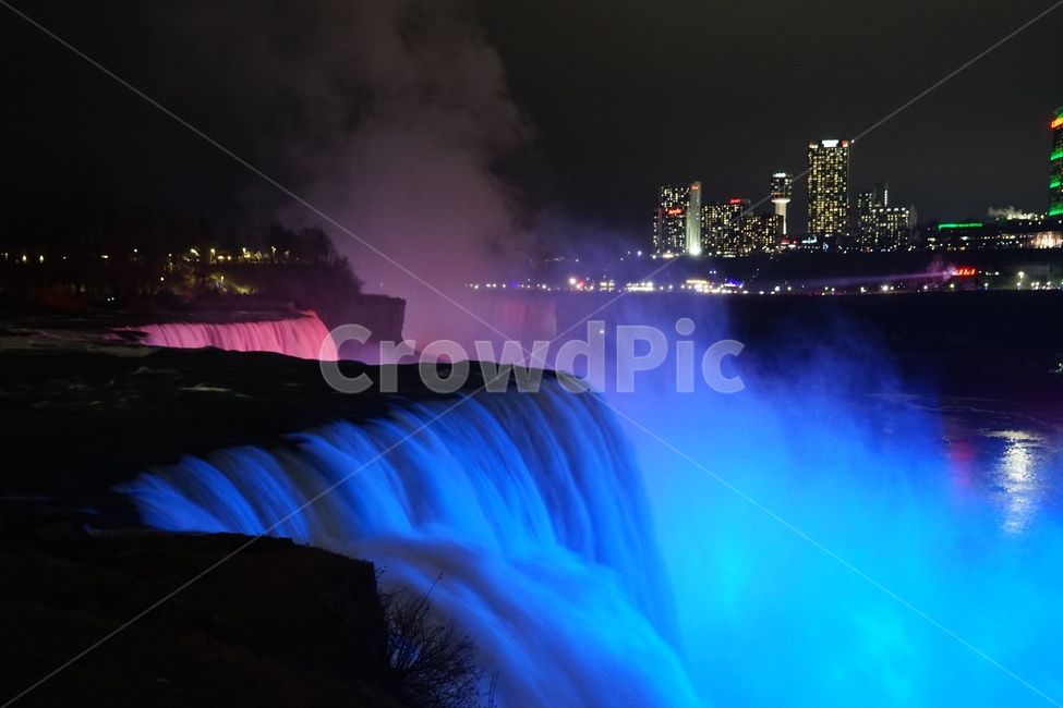 outdoors,옥외,폭포,waterfall,절벽,cliff,water,river,강,물,niagara,자연,nature,나이아가라,야경,nightview,view,경치