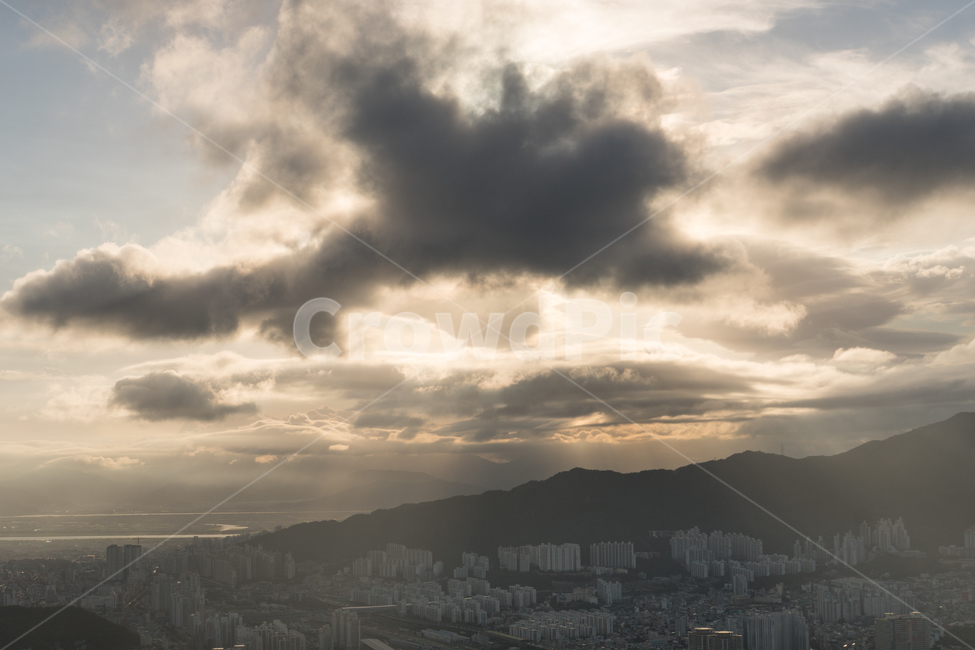 하늘,구름,산,도시,일몰,도시,풍경,city,landscape,outdoors,옥외,경치,nature,자연,scenery,weather,날씨