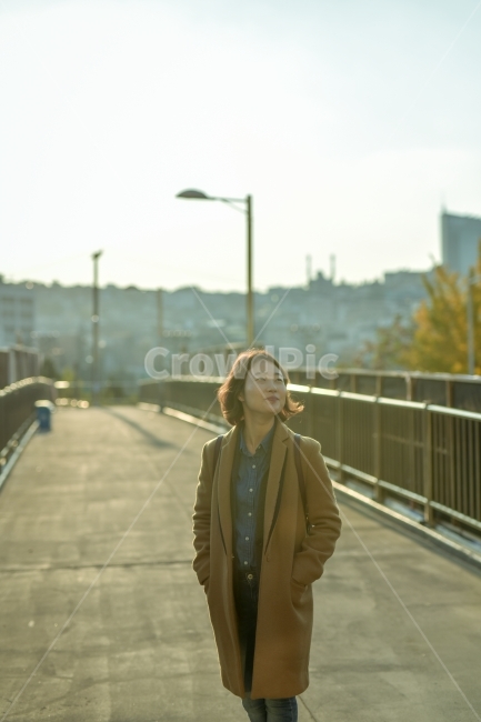 서울,노을,일몰,가을,겨울,만추,코트,인물사진,모델,사람,인물,인간,human,person,얼굴표정,facial expression,face,여성,여자,woman,female,lady