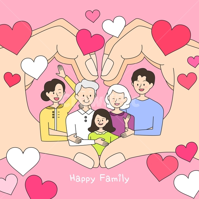 손,하트,할아버지,할머니,가정의날,가족,캐릭터,사람,사랑,행사,이벤트,가족,패밀리,family,기념일,축하,anniversary,congratulation,celebrate,celebration,그래픽,일러스트레이션,graphic,illustration