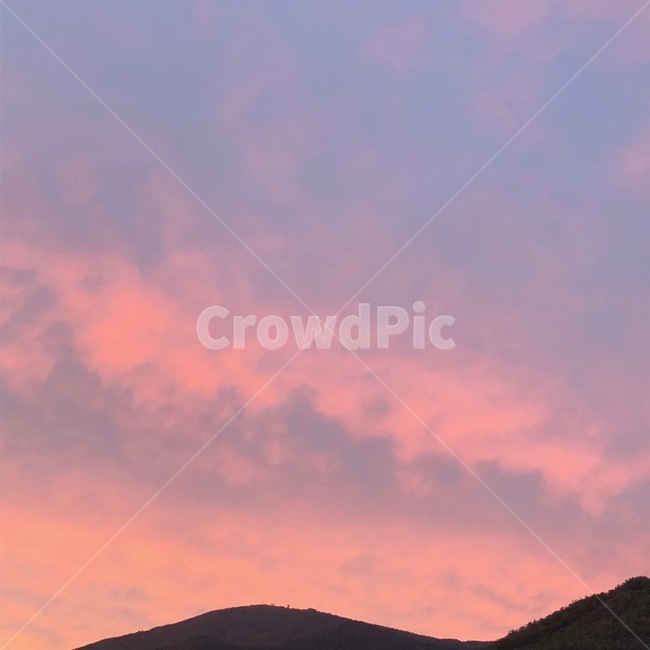 핑크하늘,하늘,노을,선셋,sunset,sky,예쁜하늘,감성,자연,분위기있는,pinksky,구름