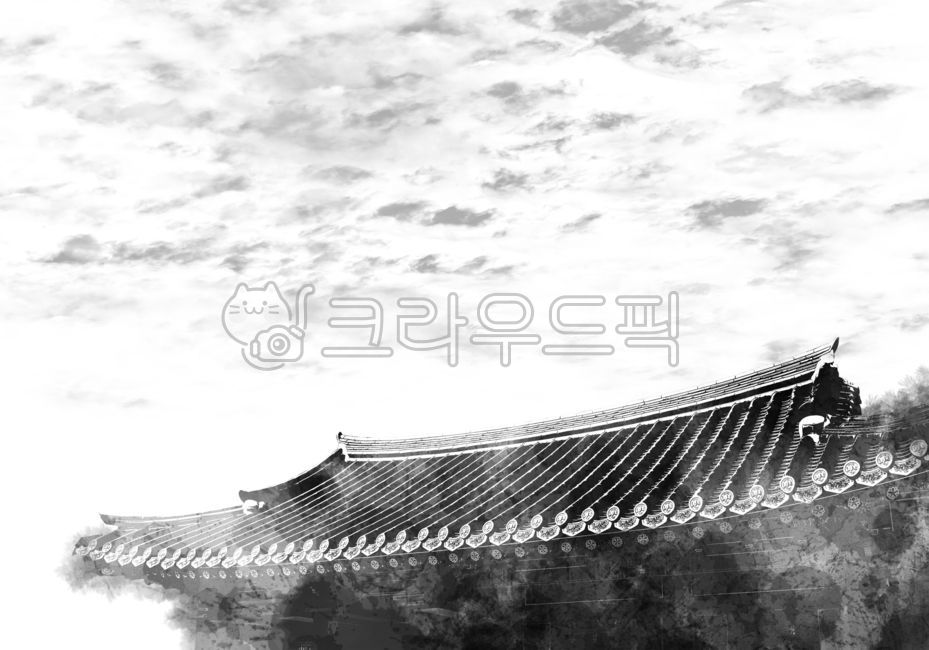 bleeding,deco,paint,white background,source,building,cloud,white,Korean painting,decoration,sky,brush,hand drawing,watercolor background,oriental,traditional background,ink painting,brush touch,eaves,graphic background,background,effect,silhouette,Waterco