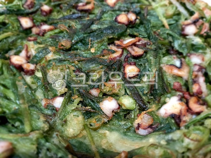 부추전,부침개,빈대떡,부추,문어,leekpancake,leek,octopus,food