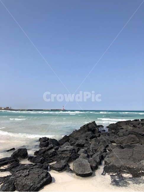 바다,제주도,검은돌,sea,sky,blue