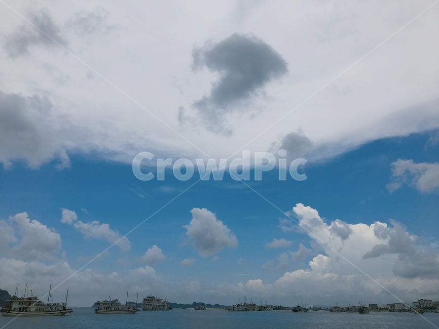 하늘,구름,여름,배,sky,cloud,summer,vietnam,bluesky,맑은,하늘색,하얀구름,베트남