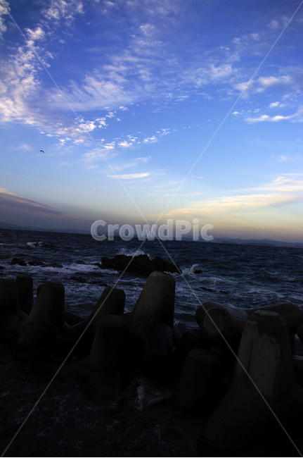 수평선,방파제,파도,바다,하늘,구름,풍경,자연,풍경,nature,landscape,ocean,대양,water,물,outdoors,옥외,sea,promontory,곶