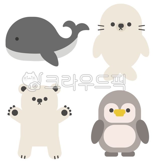범고래,바다코끼리,북극곰,펭귄,고래,물개,곰,동물,바다동물,해양동물,귀여운동물그림,귀여운동물,포유류,북극,남극,바다,해양