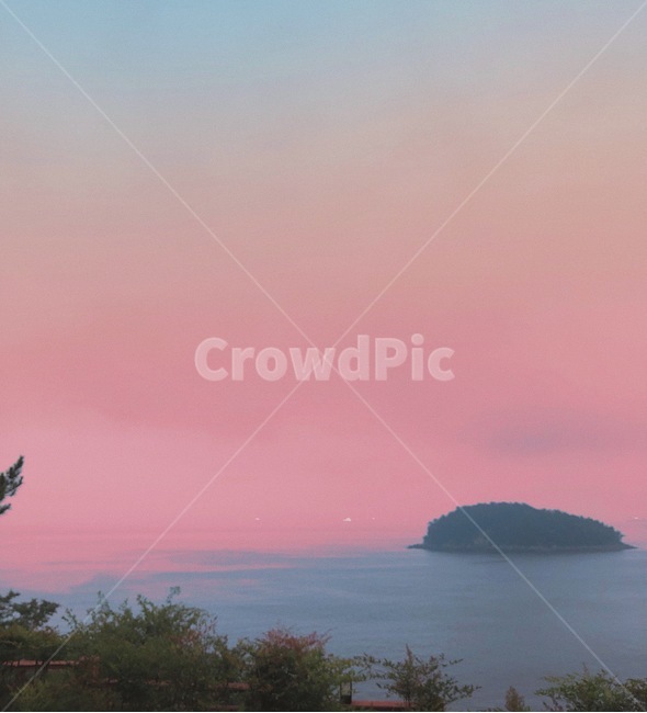 하늘,바다,노을,sky,sea