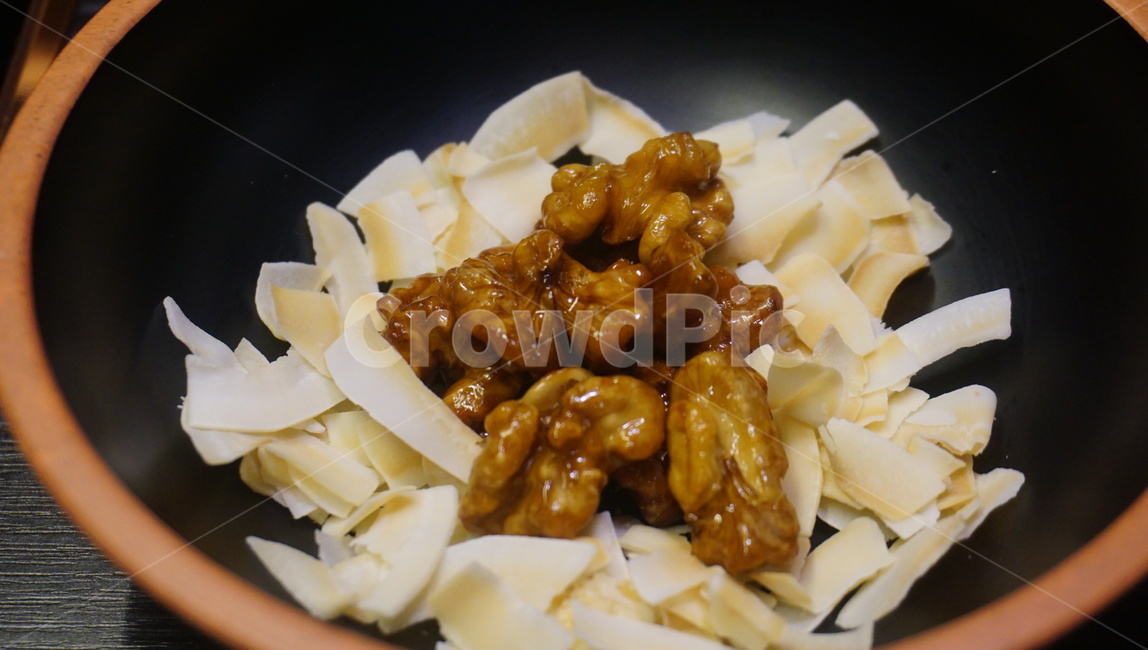 호두,코코넛,에피타이저,왕실음식,음식점