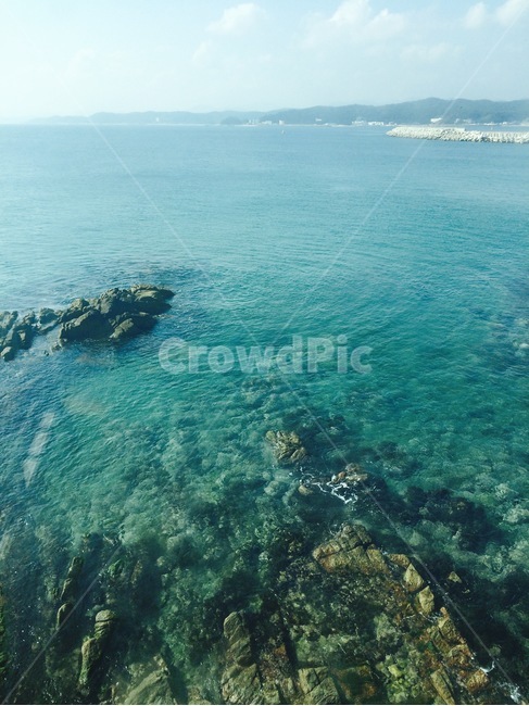 바다,날씨,강릉,강원도,맑음,투명함,자연,풍경,nature,landscape,ocean,대양,sea,outdoors,옥외,water,물,promontory,곶,land,땅