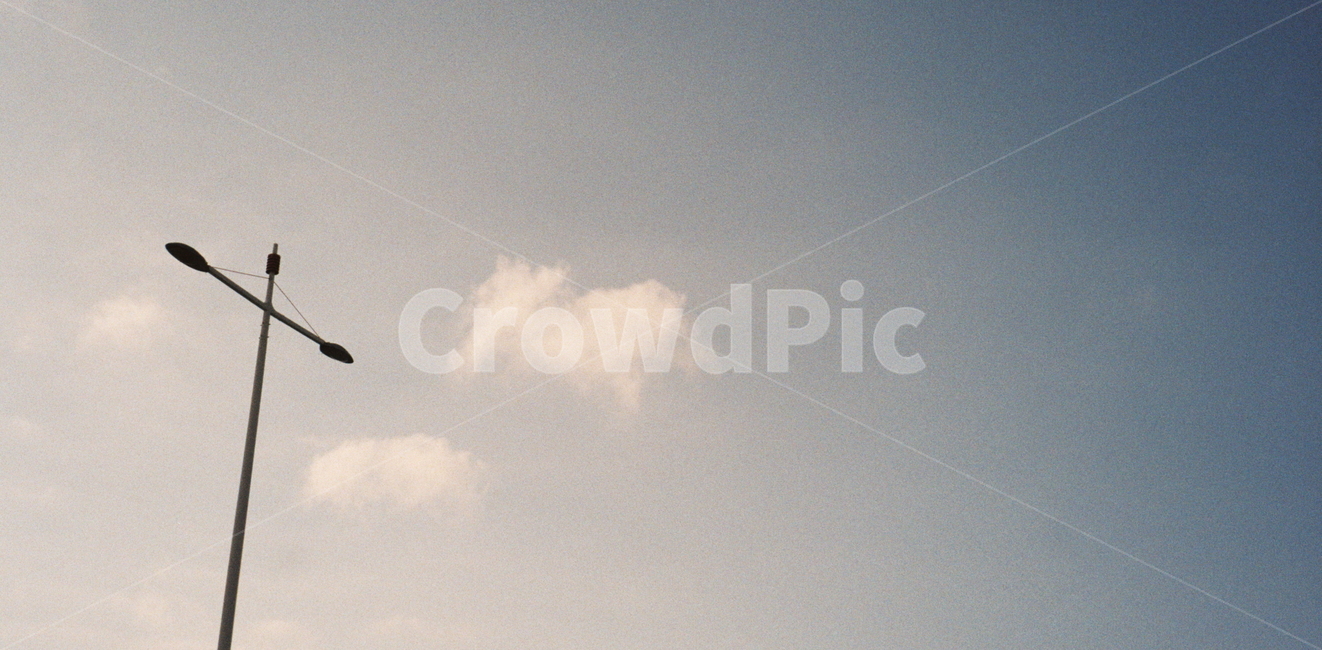 하늘,구름,가로등,flying,풍경